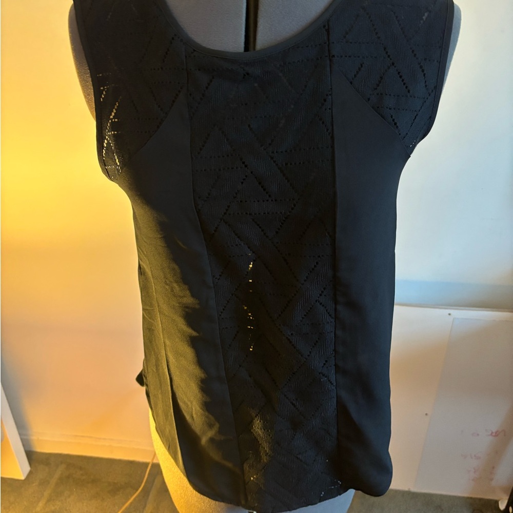 Lace Black Sleeveless Top